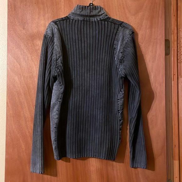 JNS 4 YOU MEN’s dark gray sweater top with zipper (mlb) - Picture 2 of 12